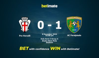 Pro Vercelli vs. AC Feralpisalo – Vorhersage, Quoten und Wetttipps, 08.12.2024