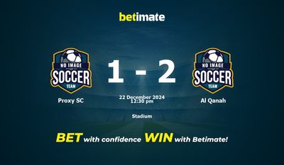 Proxy SC vs Al Qanah Prediction, Odds & Betting Tips 12/22/2024
