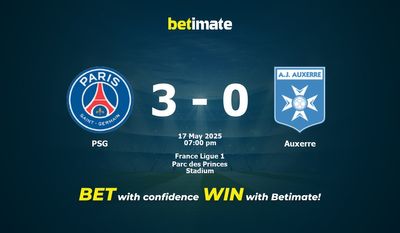 PSG vs Auxerre Prediction, Odds & Betting Tips 05/17/2025