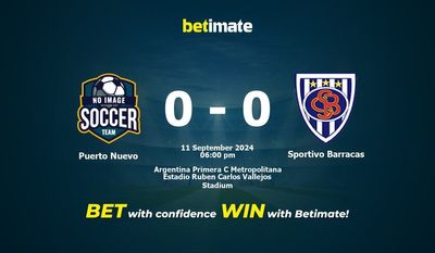Puerto Nuevo vs Sportivo Barracas Prediction, Odds & Betting Tips 09/11/2024