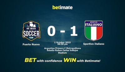 Puerto Nuevo vs Sportivo Italiano Prediction, Odds & Betting Tips 10/01/2023