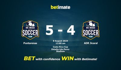 Puntarenas vs ADR Jicaral Prediction, Odds & Betting Tips 08/08/2024