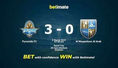 Pyramids FC vs Al Moqawloon Al Arab Prediction, Odds & Betting Tips 03/08/2025
