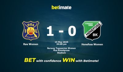 Røa Women vs Honefoss Women Prediction, Odds & Betting Tips 05/15/2025