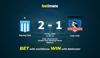Racing Club vs Colo Colo Prediction, Odds & Betting Tips 05/15/2025