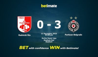FK Napredak vs Red Star Belgrade (Saturday, 2 December 2023) Predictions  and Betting Tips 100% FREE at Betzoid