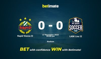 Rapid Vienna II vs LASK Linz II Prediction, Odds & Betting Tips 11/17/2023