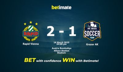 Rapid Vienna vs Grazer AK Prediction, Odds & Betting Tips 03/16/2025