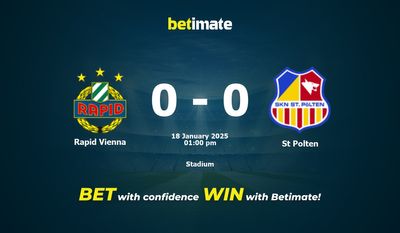 Rapid Wien vs. St. Pölten Prognose, Quoten & Wetttipps 18.01.2025