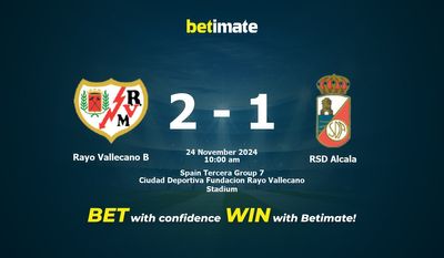 Rayo Vallecano B vs RSD Alcala Prediction, Odds & Betting Tips 11/24/2024