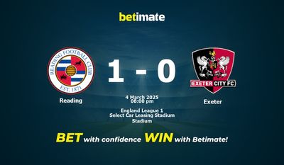 Predicción, probabilidades y consejos de apuestas para Reading vs Exeter 03/04/2025