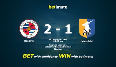 Predicción, probabilidades y consejos de apuestas para Reading vs Mansfield 29/12/2024
