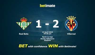 Real Betis vs Villarreal Prediction, Odds & Betting Tips 04/13/2025