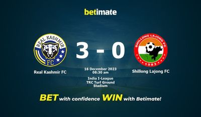 Real Kashmir FC vs Shillong Lajong FC 预测、赔率 & 投注投注技巧 12/16/2023