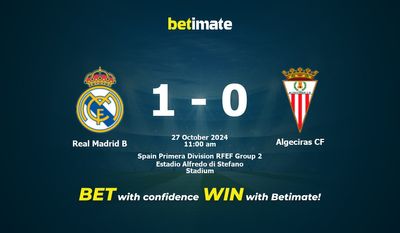 Pronostic Real Madrid B vs Algeciras CF, cotes et conseils de paris 27/10/2024