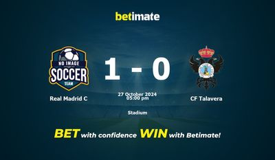 Real Madrid C vs CF Talavera Pronostici, quote e consigli sulle scommesse 27/10/2024