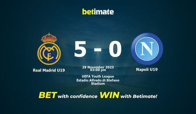 Real Madrid U19 vs Napoli U19 Prediction, Odds & Betting Tips 11/29/2023