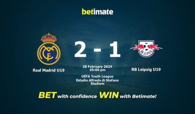 Real Madrid U19 vs RB Leipzig U19 التوقعات، الاحتمالات ونصائح الرهان 28/02/2024