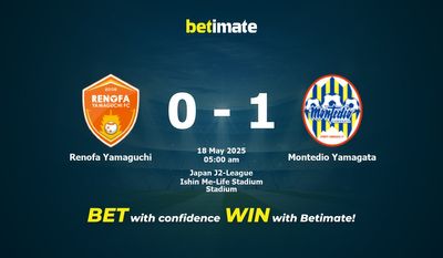 Renofa Yamaguchi vs Montedio Yamagata Prediction, Odds & Betting Tips 05/18/2025
