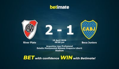 River Plate vs Boca Juniors Prediction, Odds & Betting Tips 04/19/2026