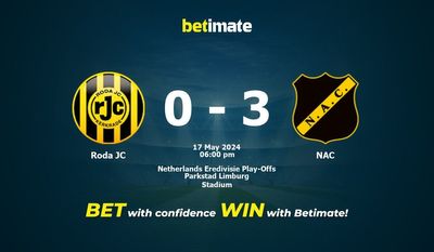 Roda JC vs NAC Prediction, Odds & Betting Tips 05/17/2024