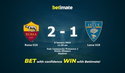 Roma U19 vs Lecce U19 التوقعات، الصعاب ونصائح الرهان 06/01/2024