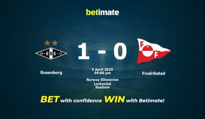 Rosenborg vs Fredrikstad Prediction, Odds & Betting Tips 04/05/2025