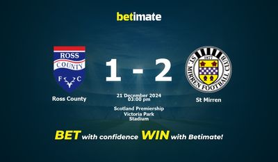 Ross County vs St Mirren Prediction, Odds & Betting Tips 12/21/2024