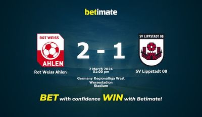 Rot Weiss Ahlen vs SV Lippstadt 08 预测、赔率和投注技巧 03/02/2024