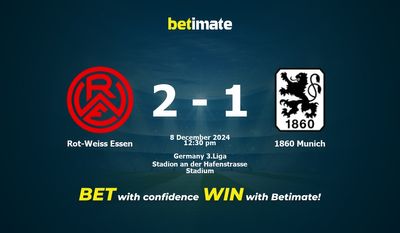 Rot-Weiss Essen vs 1860 Munich Prediction, Odds & Betting Tips 12/08/2024