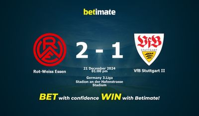 Rot-Weiss Essen vs VfB Stuttgart II Prediction, Odds & Betting Tips 12/21/2024