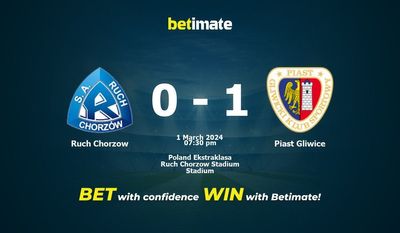 Ruch Chorzow vs Piast Gliwice التوقعات، الصعاب ونصائح الرهان 01/03/2024