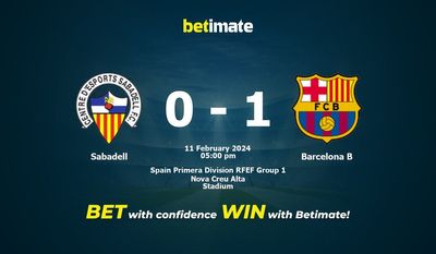 Sabadell vs Barcelona B التوقعات، الاحتمالات ونصائح الرهان 11/02/2024