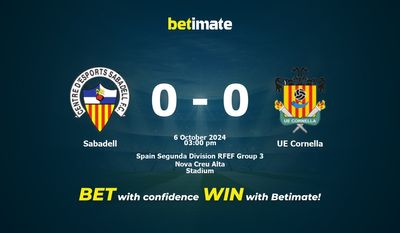 Sabadell vs. UE Cornella Vorhersage, Quoten und Wetttipps 10.06.2024
