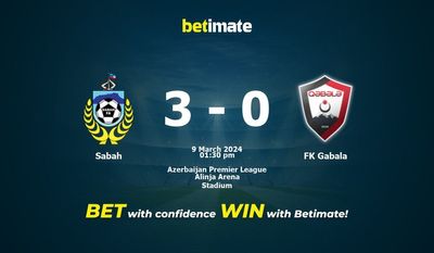 صباح vs FK Gabala التوقعات، الاحتمالات ونصائح الرهان 09/03/2024