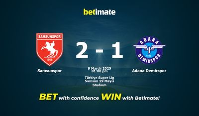 Samsunspor vs Adana Demirspor Prediction, Odds & Betting Tips 03/09/2025