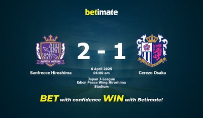Sanfrecce Hiroshima vs Cerezo Osaka Prediction, Odds & Betting Tips 04/06/2025
