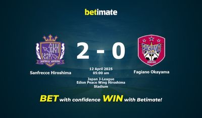 Sanfrecce Hiroshima vs Fagiano Okayama Prediction, Odds & Betting Tips 04/12/2025