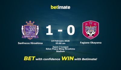 Sanfrecce Hiroshima vs Fagiano Okayama Prediction, Odds & Betting Tips 02/14/2026