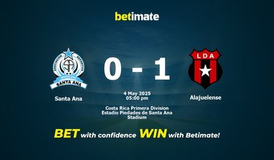 Santa Ana vs Alajuelense Prediction, Odds & Betting Tips 05/04/2025