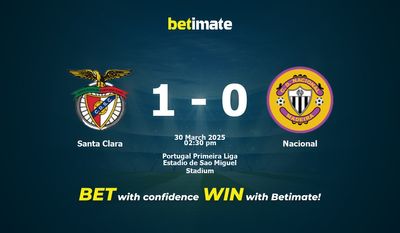 Santa Clara vs Nacional Prediction, Odds & Betting Tips 03/30/2025