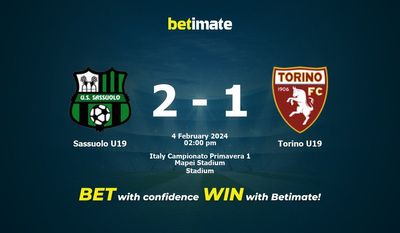 Sassuolo U19 vs Torino U19 التوقعات، الاحتمالات ونصائح الرهان 04/02/2024