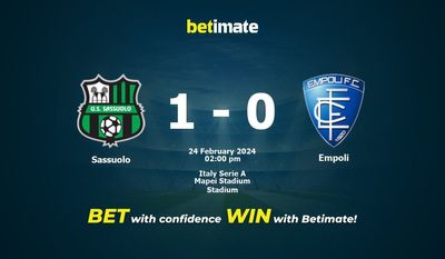 Sassuolo vs Empoli التوقعات، الصعاب ونصائح الرهان 24/02/2024
