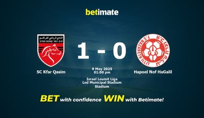 SC Kfar Qasim vs Hapoel Nof HaGalil Prediction, Odds & Betting Tips 05/09/2025