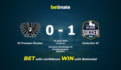 SC Preussen Munster vs Karlsruher SC Prediction, Odds & Betting Tips 04/13/2025