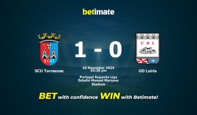 SCU Torreense vs. UD Leiria – Prognose, Quoten und Wetttipps 10.11.2024
