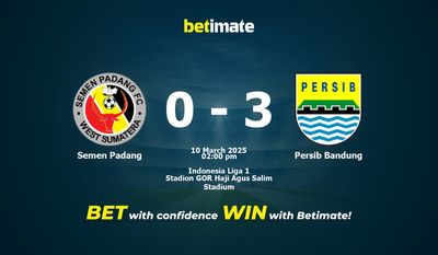 Semen Padang vs Persib Bandung Prediction, Odds & Betting Tips 03/10/2025