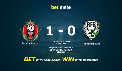 Seraing United vs Francs Borains التوقعات، الصعاب ونصائح الرهان 14/01/2024