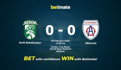 Serik Belediyespor vs Altinordu 预测、赔率和投注技巧 02/25/2024