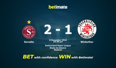 Pronostic Servette vs Winterthur, cotes et conseils de paris 08/12/2024